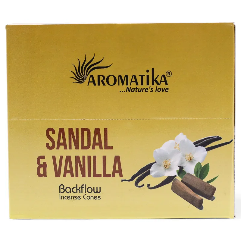 Masala Backflow Incenso pack of 10 Sandalwood & Vaniglia — foto 2