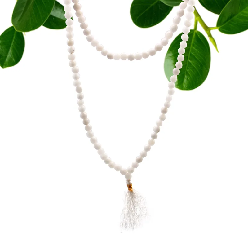 108 Bead Mala Bianco Quartz — foto 1