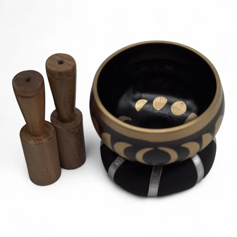 Moon Phase Singing Bowl Set- Nero 10.7cm — foto 1