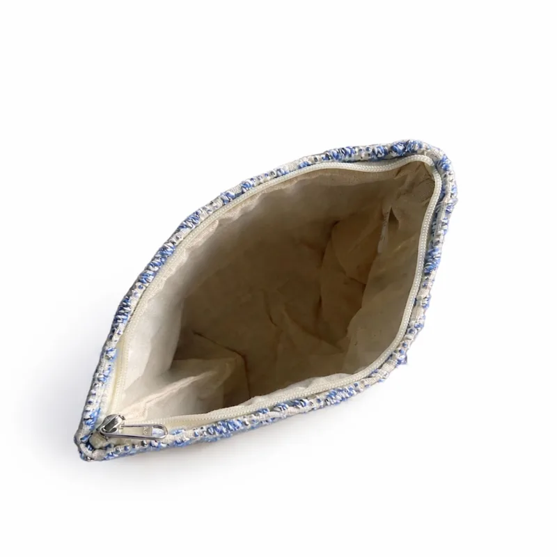 Nomad Sari Indian Jacquard Toiletry Bag Indigo Echo — foto 5