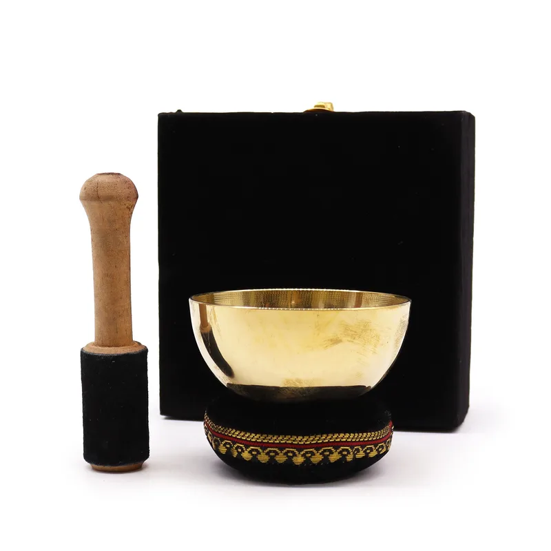 Brass Singing Bowl Gift Set 9cm