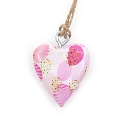 Small Decor Legno Heart - Pink Abstract — foto 1