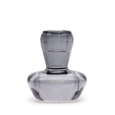 Set of 2 Mushroom Flip Dinner Candela / Tealight Porta Midnight Grey
