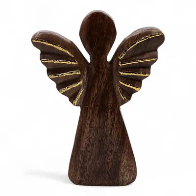 Large Mango Legno Angel - Oro Decor