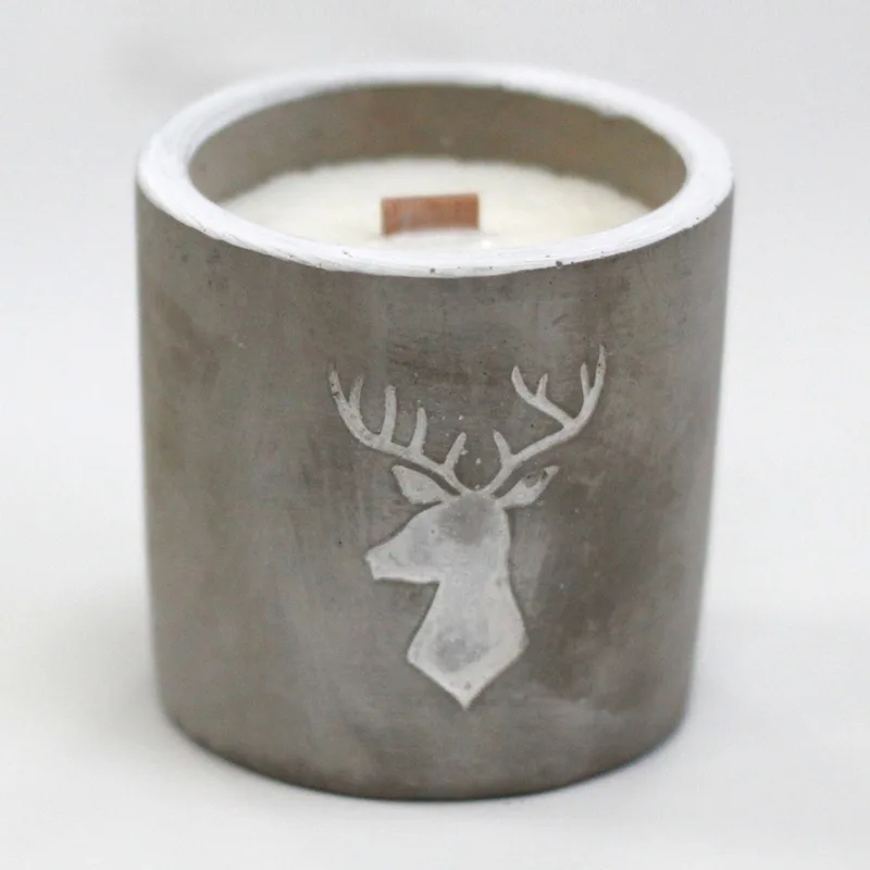 Med Concrete Soy Candela - Stag Head - Whiskey & Woodsmoke — foto 5
