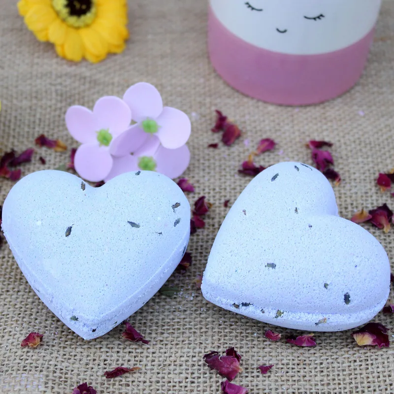 Love Heart Bagno Bomba 70g - French Lavanda — foto 3
