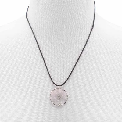 Pendente Albero della Vita - Quarzo Rosa — foto 3