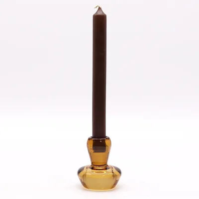 Set of 2 Mushroom Flip Dinner Candela / Tealight Porta Antique Ambra — foto 1