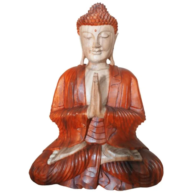 Hand Carved Buddha Statue 60cm Welcome
