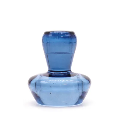 Set of 2 Mushroom Flip Dinner Candela / Tealight Porta Royal Blu