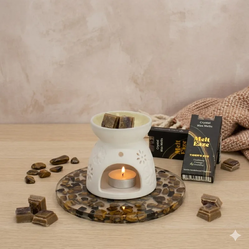 MeltEaze Cera Melts 50g - Tigereye Strength - Vaniglia Sandalwood — foto 6