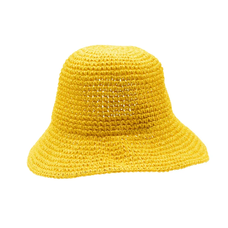 Nomad Sari Floppy Straw Sun Hat Yellow