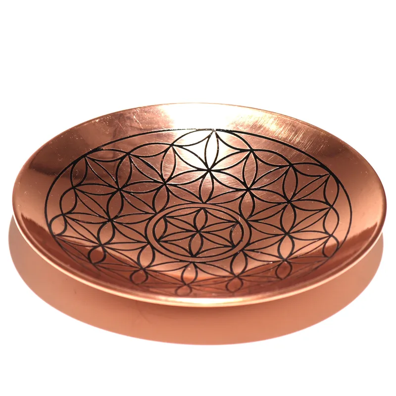 Copper Offer / Smudge Plate Fiore of Life