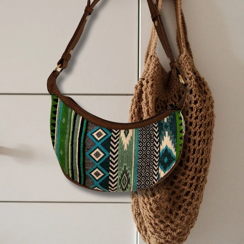 Jacquard Hobo Bag Bold Greens — foto 2