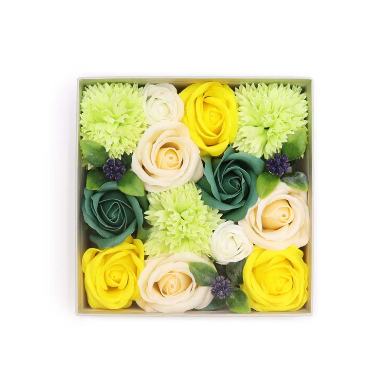 Square Scatola Spring Celibrations Yellow & Greens