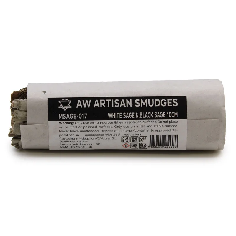 Smudge Stick - Bianco Sage & Nero Sage 10cm