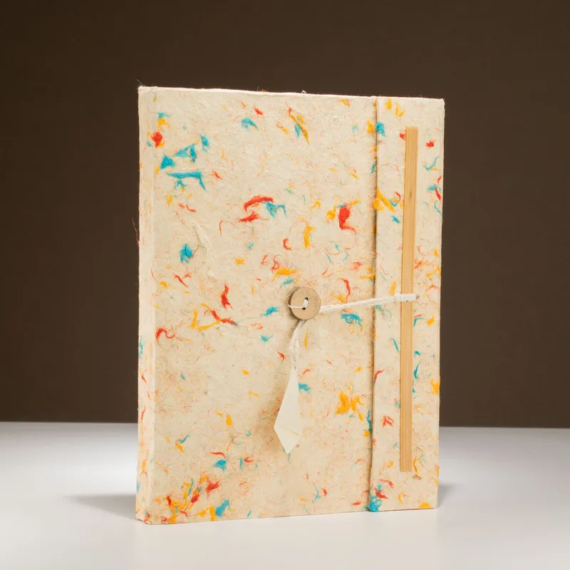 Lrg Lokta Mixed Colour Cotton Notebook 45 leafs inc bookmark — foto 2