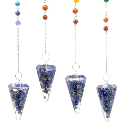 Orgonite Power Chakra Pendulum - Lapis — foto 2