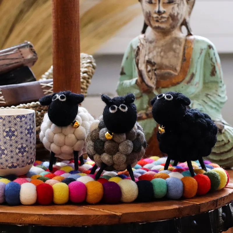 Little Felt Sheep - Bianco