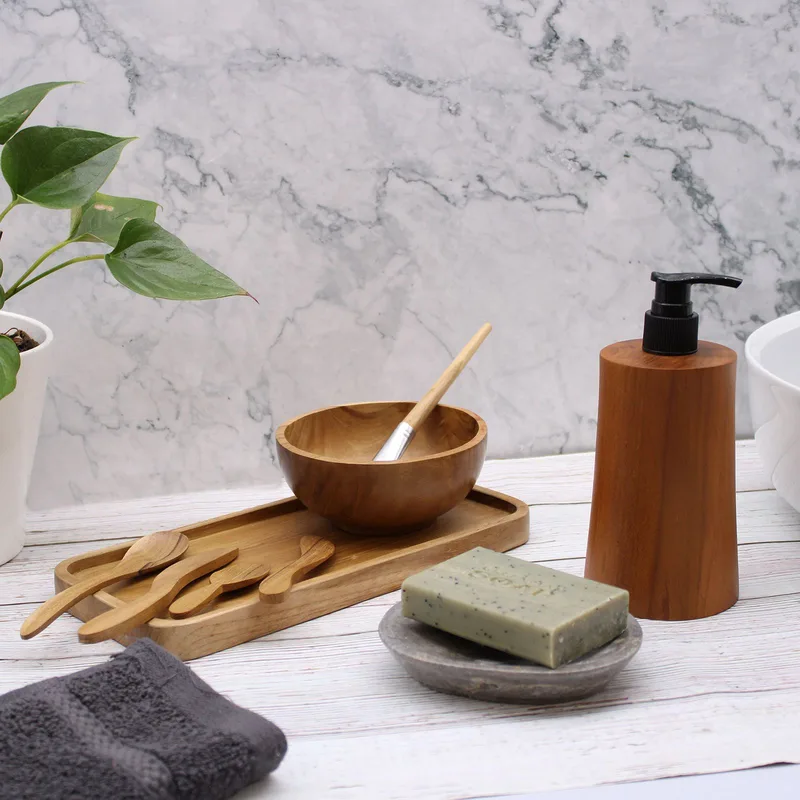 Naturale Teakwood Sapone Dispencer Taper — foto 4