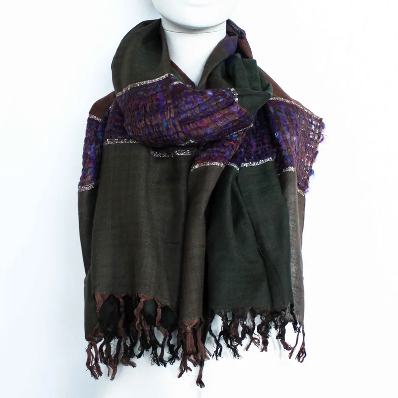 Large Indian Boho Scarves - 75x180cm - Random Blues — foto 1