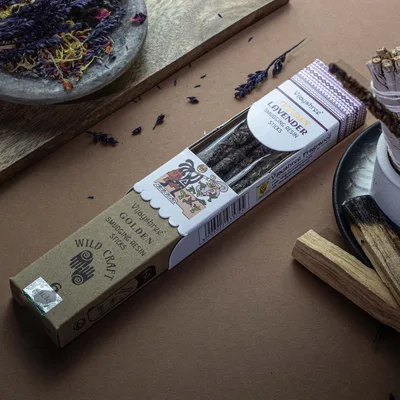 Golden Lavanda Smudging Resin Sticks - 30g — foto 4