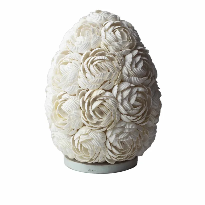 Boho Sea Shell Lamp Rosa Oval 20cm