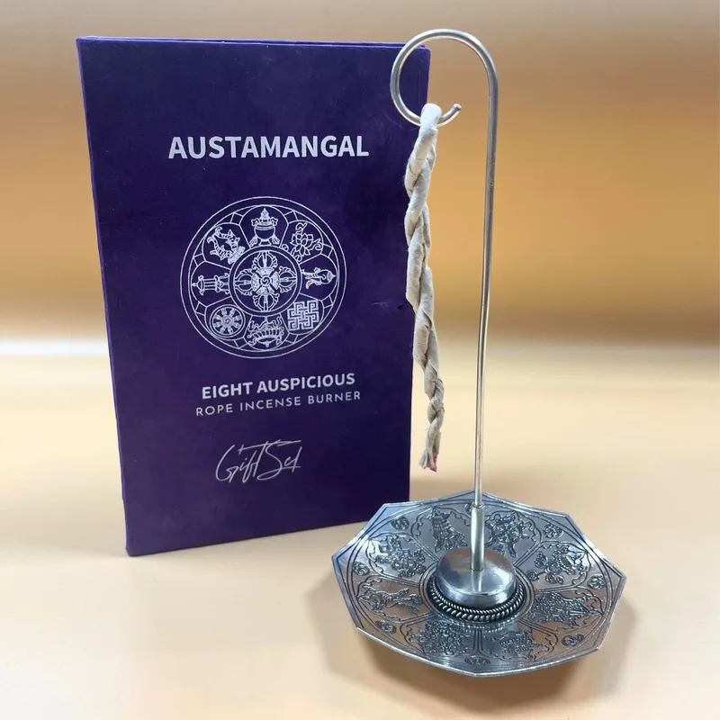 Rope Incenso and Argento Plated Porta Set Astamangal — foto 1