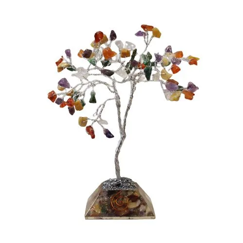 Gemstone Albero with Organite Base 80 Stone Multi