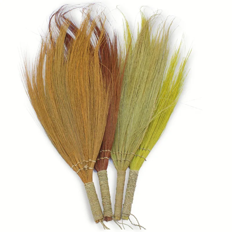 Set 4 Pampus Long Broom Naturale colours