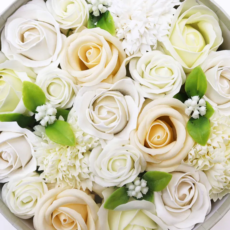 Round Scatola Wedding Blessings Bianco & Ivory — foto 3