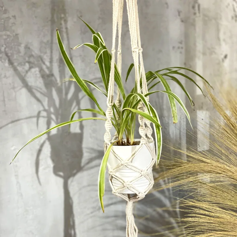 Macrame Pot Porta Large Pot Porta Extra Long — foto 2