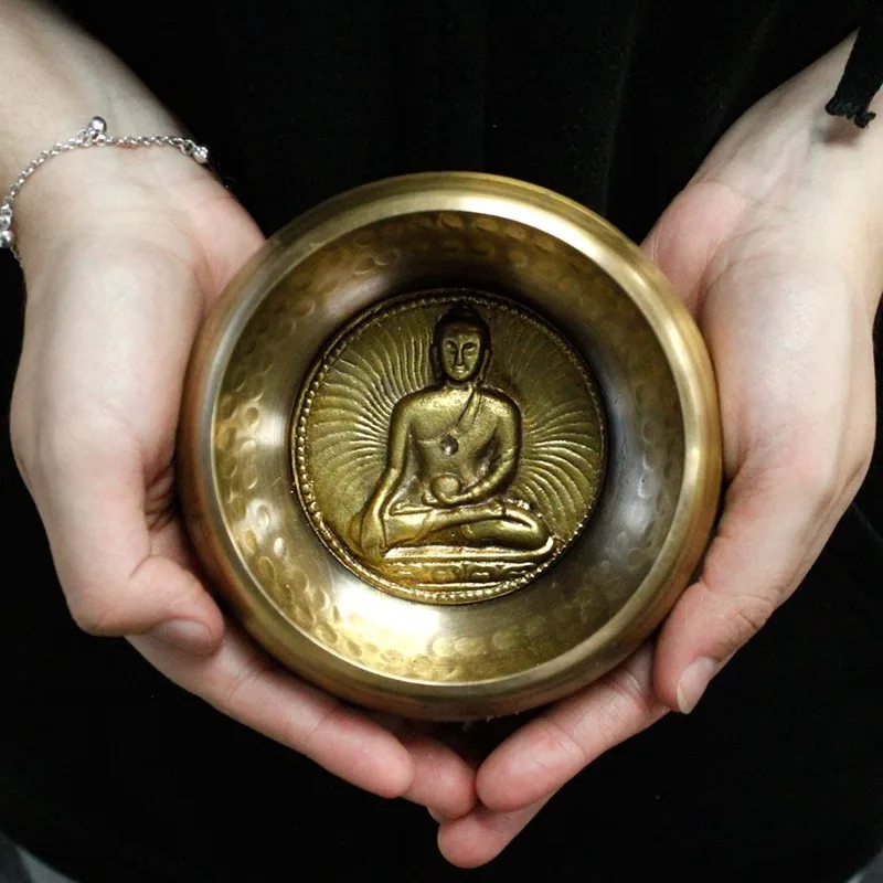 Medicine Buddha Singing Bowl Set 10cm — foto 3