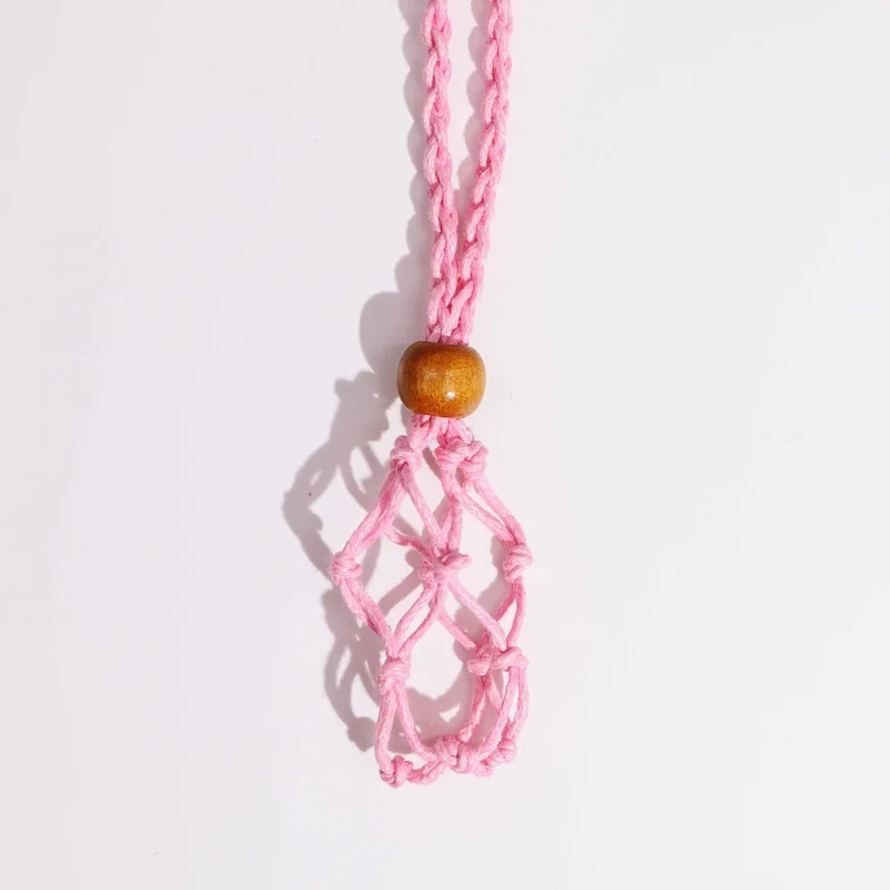 Crystal Gemstone Necklace Cord 45cm/18inch - Pink — foto 1