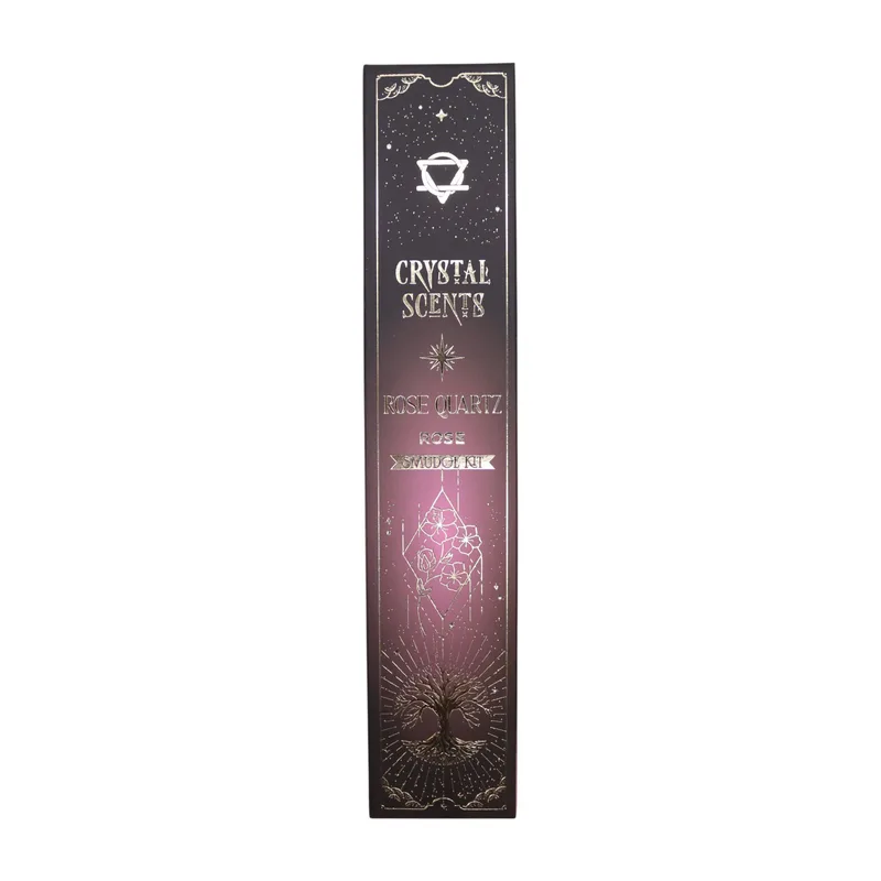 Rosa Quartz Crystal Scents Smudge Incenso - Rosa — foto 5