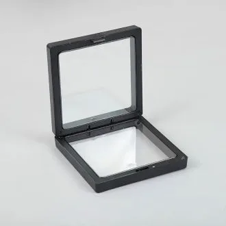 Small 3D Floating Frame Display 7x7cm Nero