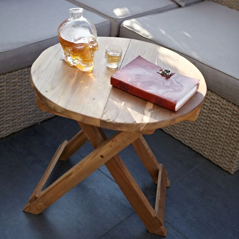 Round Folding Coffee Table 50x50cm — foto 5