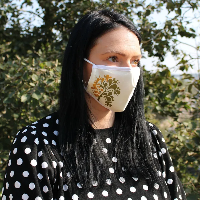 Reusable Fashion Viso Covering - Dorato Albero (Adult)