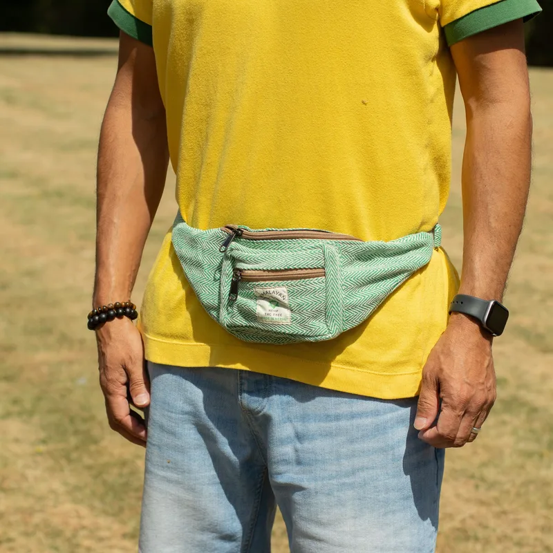 Cotton Hemp Style Belt Bag Sage — foto 6