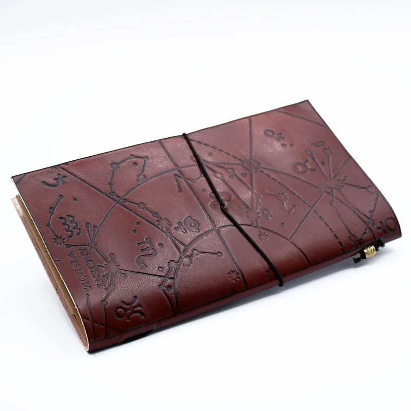 Fatto a mano Leather Journal My Bucket List Book Brown — foto 1