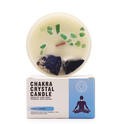 Chakra Crystal Candele - Throat Chakra