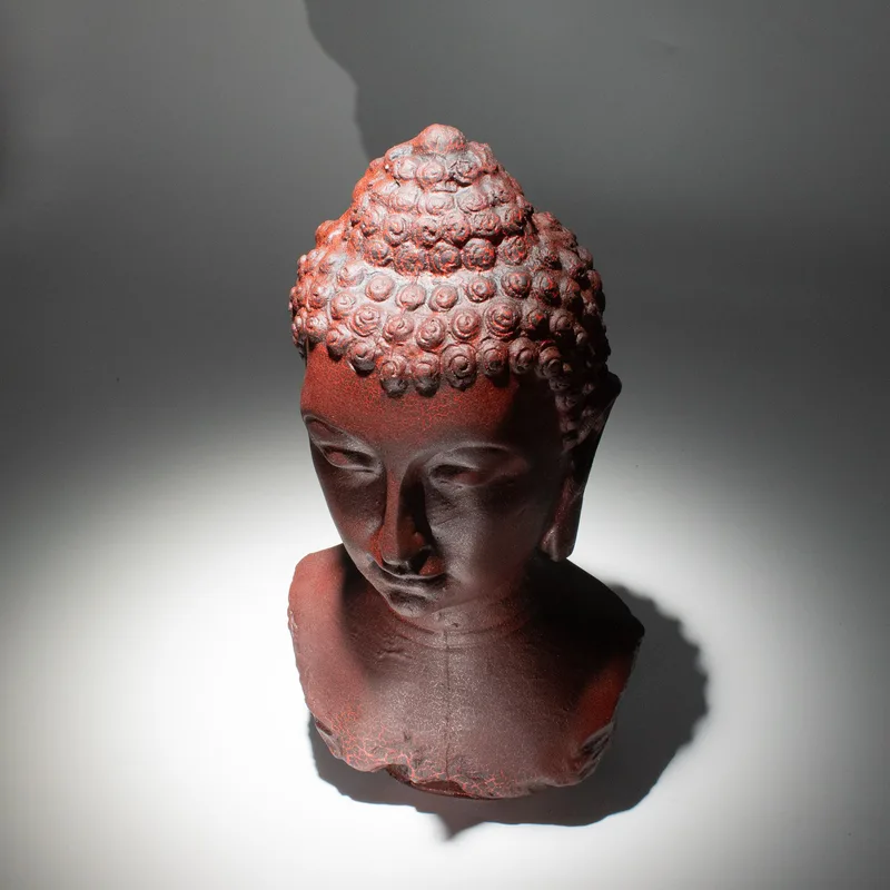 Buddha Bust Lamp Molton Lava Oval stand — foto 5