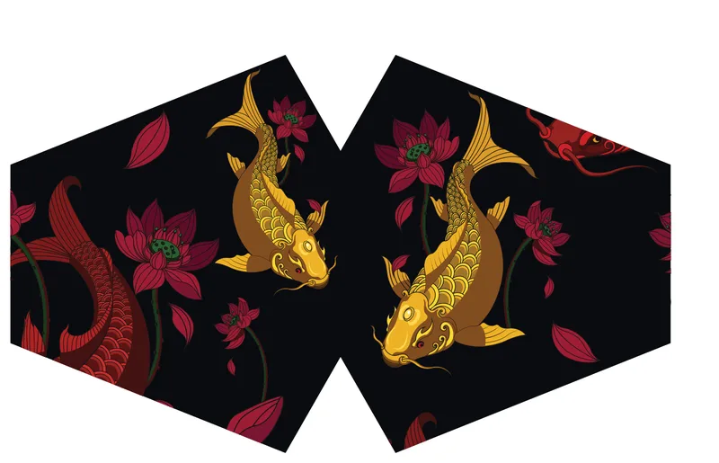 Reusable Fashion Viso Covering - Dorato Fish (Adult)