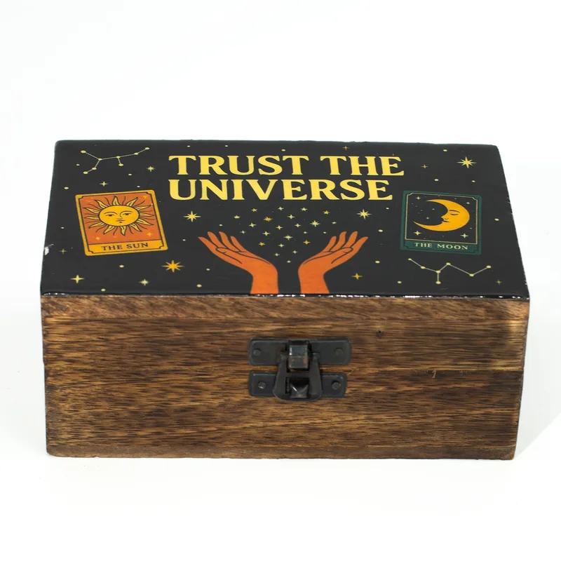 Medium Enamelled Scatola Trust the Universe