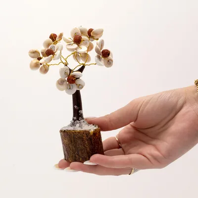 Alberi di pietra chakra gomato con rudraksha – (45 pietre)