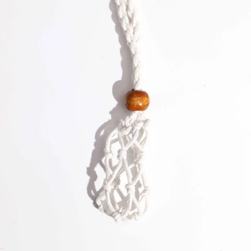 Crystal Gemstone Necklace Cord 45cm/18inch - Bianco — foto 2