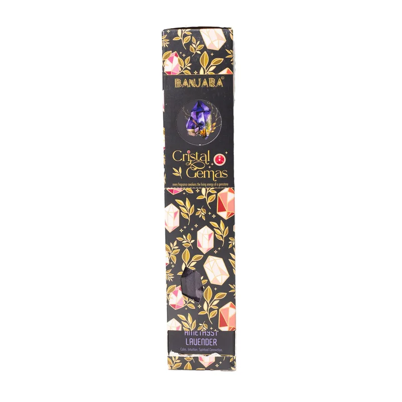 Banjara Cristal Gemas Incenso Sticks - Amethyst Lavanda