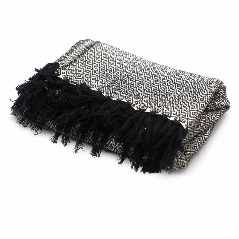 Boho Comfort Throws Charcoal — foto 4