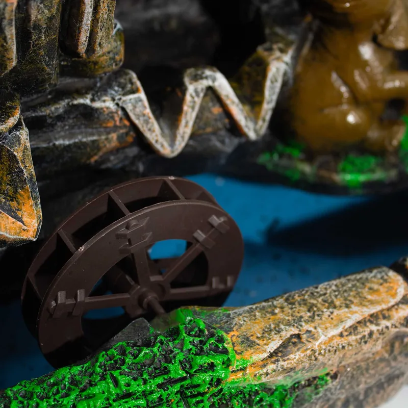 Elephants in Love Tabletop Water Feature with Crystal Ball, Light & Watermill — foto 1