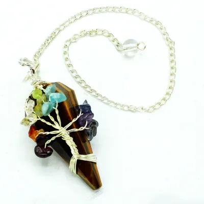 Magic Pendulum - Seven Chakra - Tigereye — foto 1